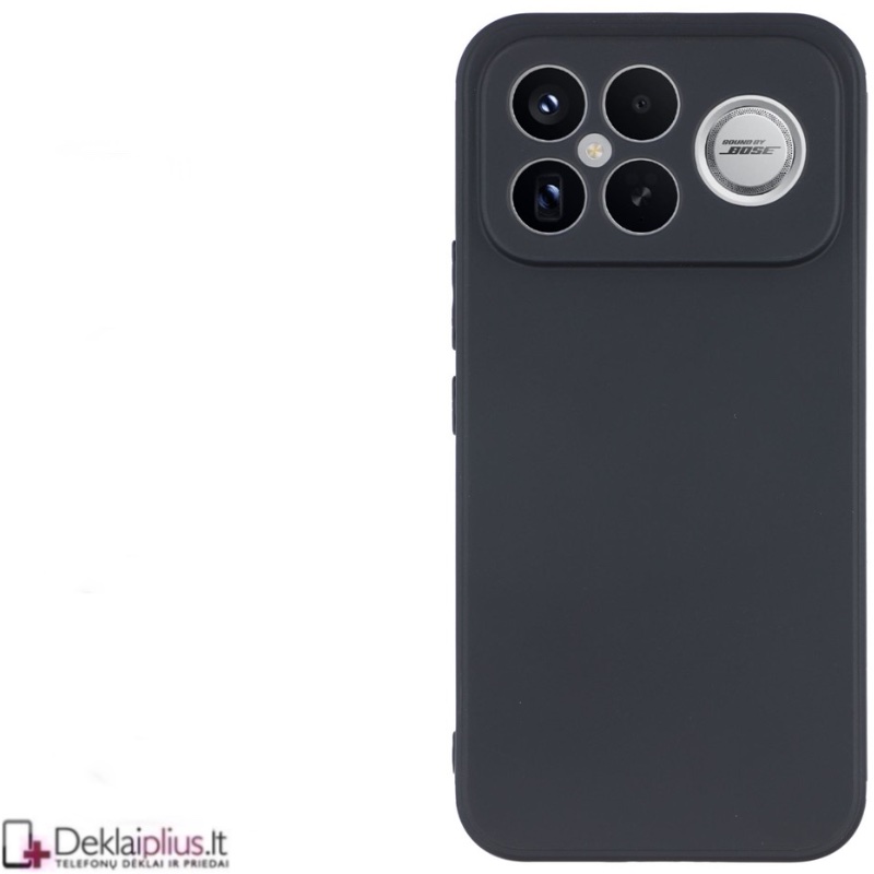 Guminis 1.5 mm. storio dėklas su kameros apsauga - juodas (Xiaomi Poco F8 Ultra) Guminis 1.5 mm. storio dėklas su kameros apsauga - juodas (Xiaomi Poco F8 Ultra)